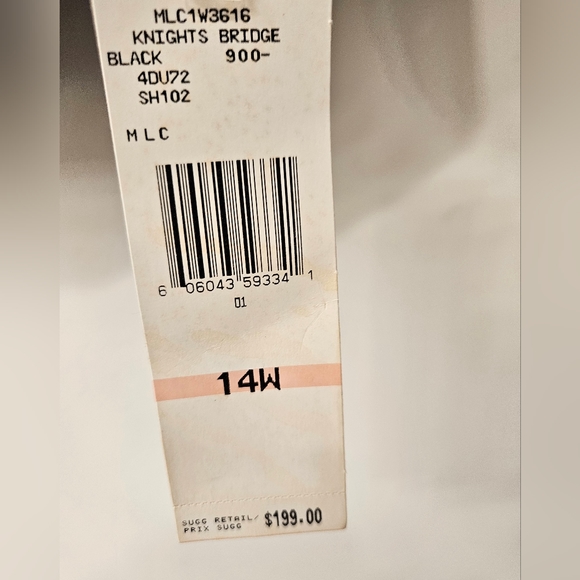 NWT - Jones New York Signature Black Wool Blazer Sweater - Size 14W - Picture 5 of 8